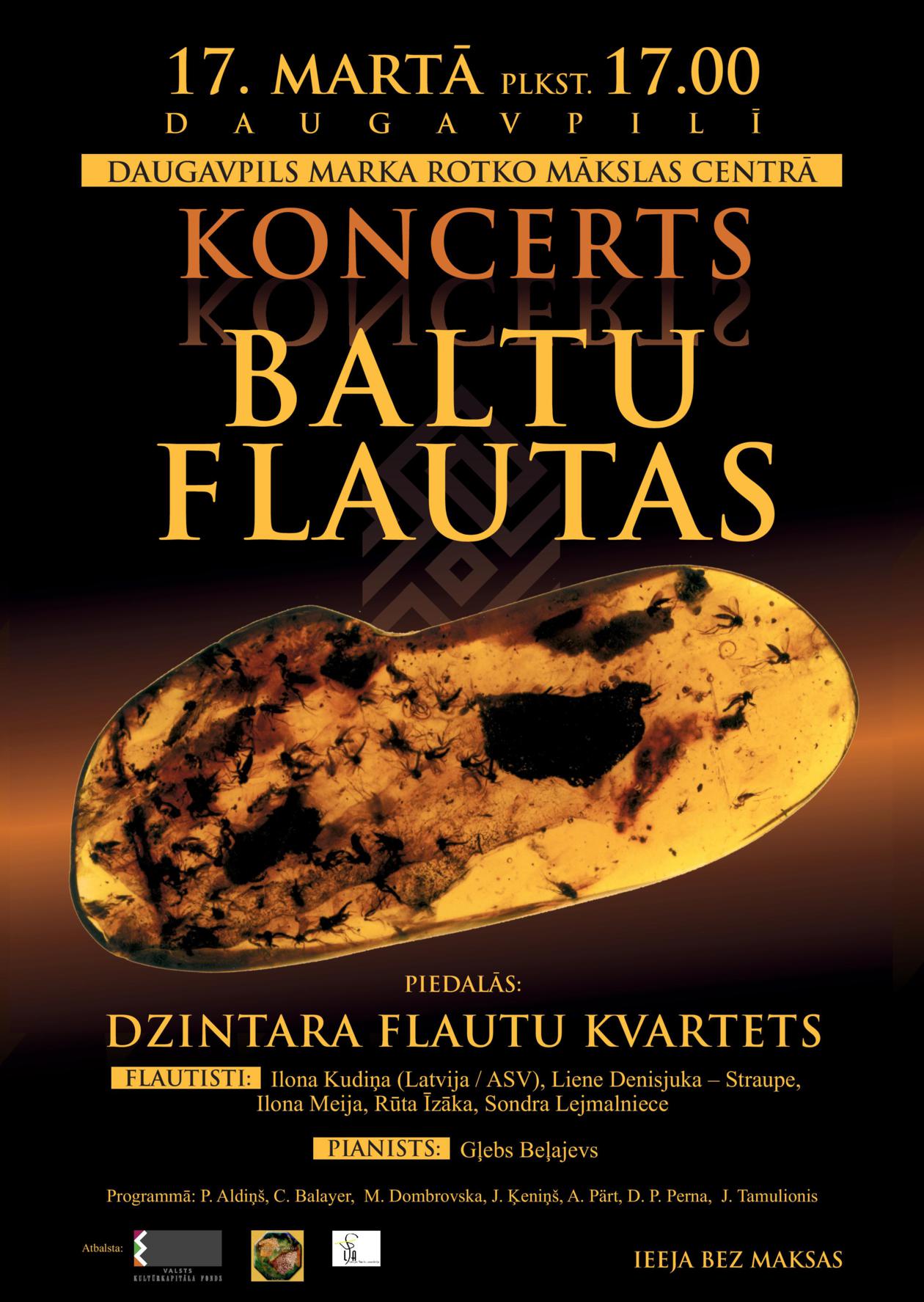 Marka Rotko mākslas centrā notiks  Latvijas Flautistu asociācijas koncerts “Baltu flautas”