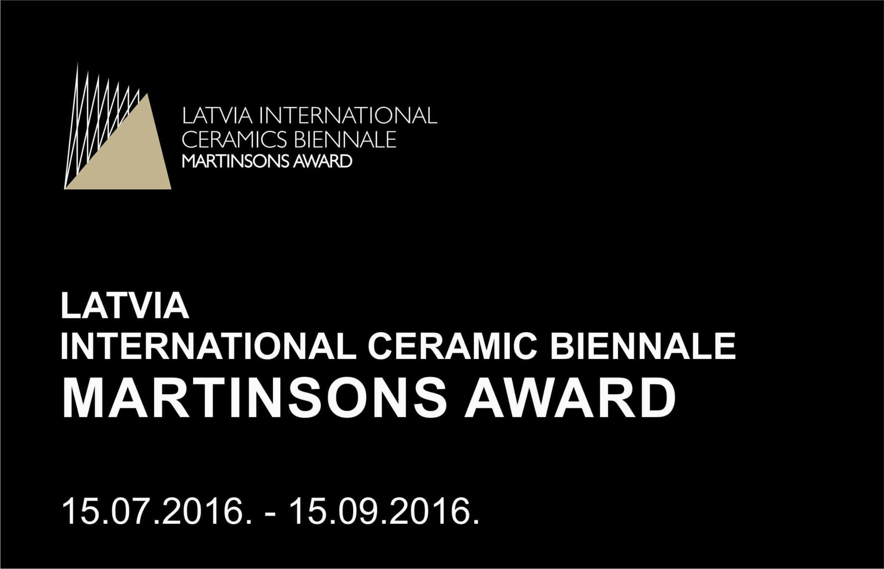 MARTINSONS AWARD Latvia International Ceramics Biennale
