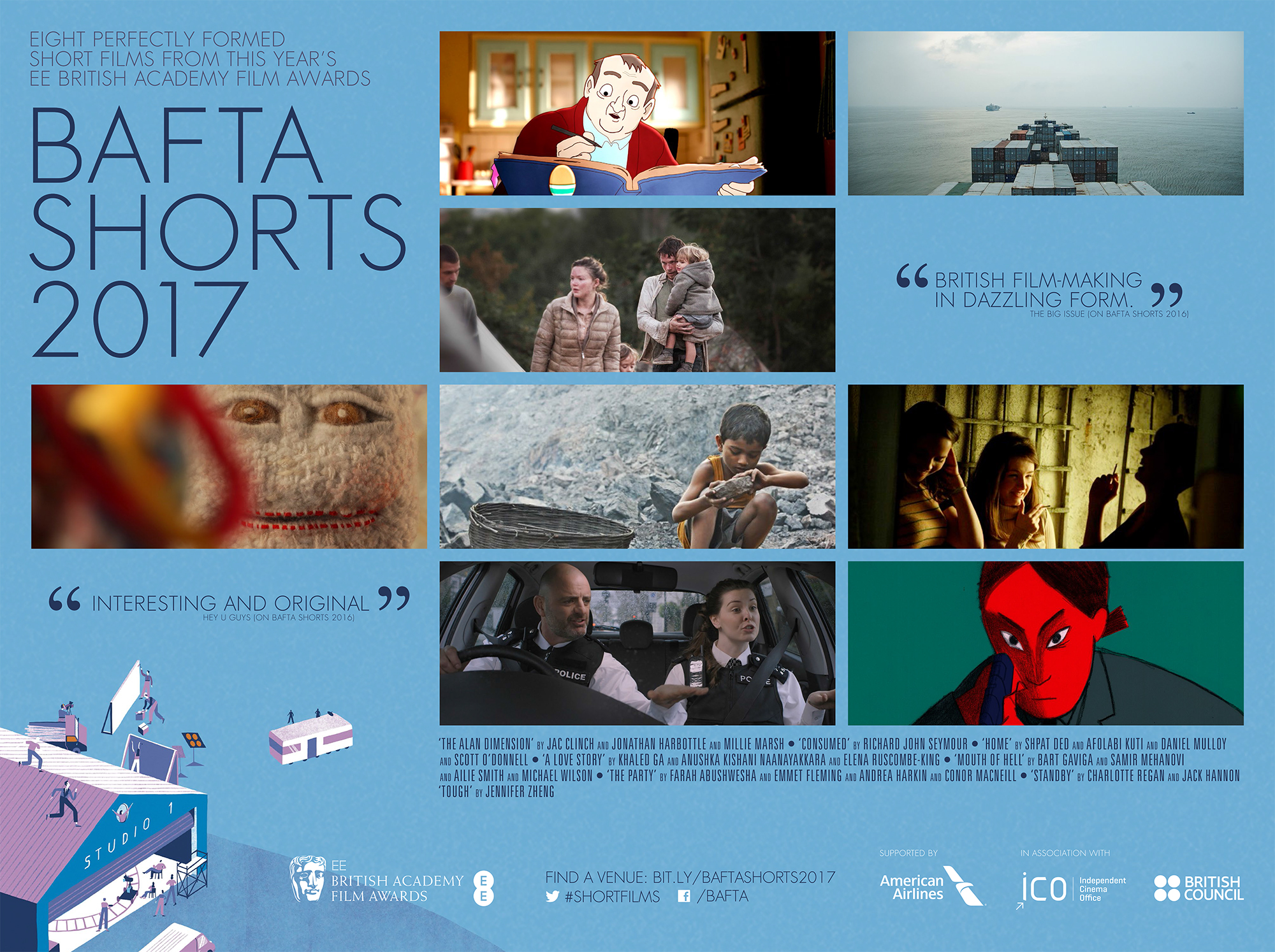 BAFTA apbalvojumam nominēto īsfilmu un animācijas filmu bezmaksas seanss Rotko centrā