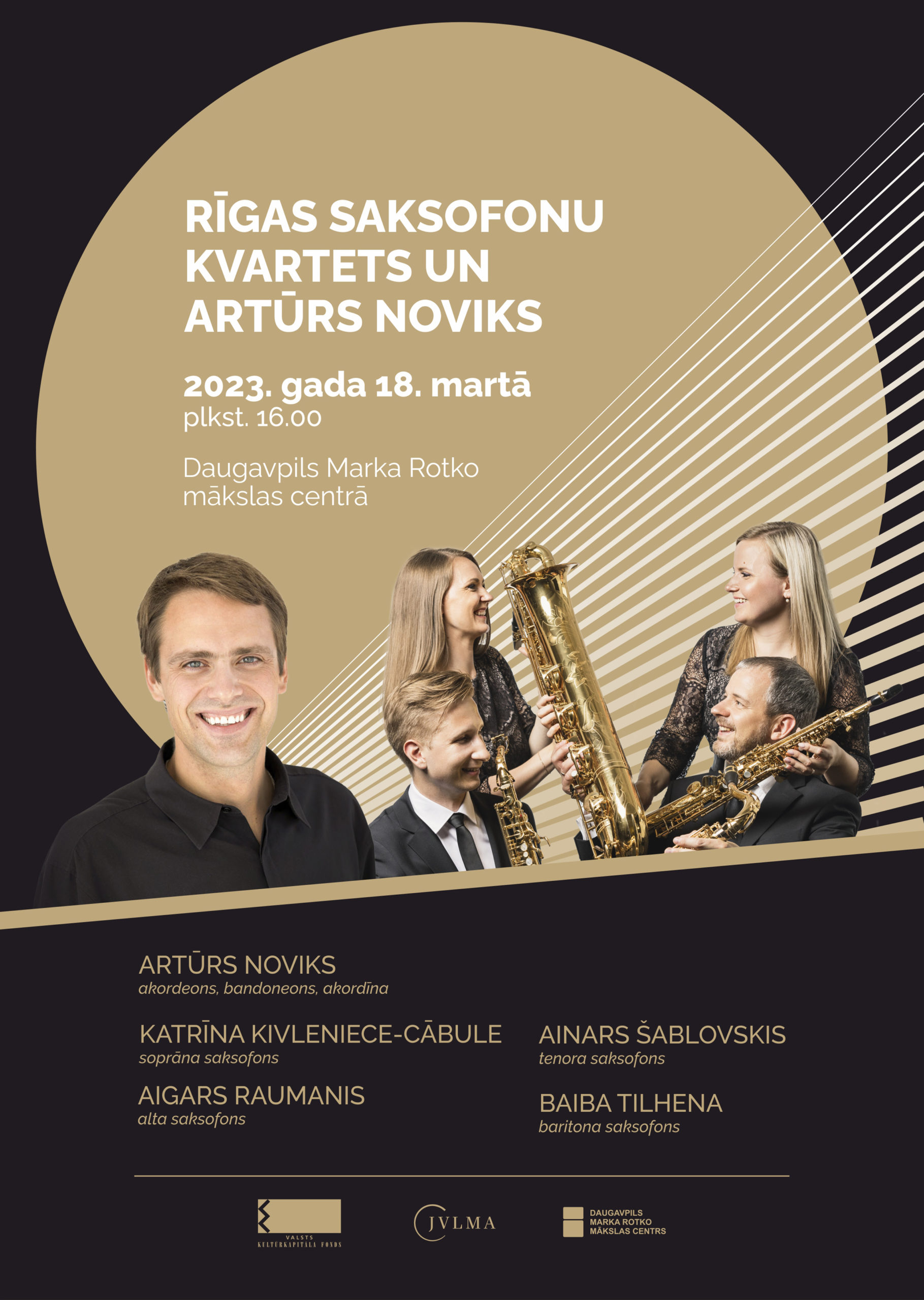 Koncerts “Rīgas saksofonu kvartets un Artūrs Noviks”