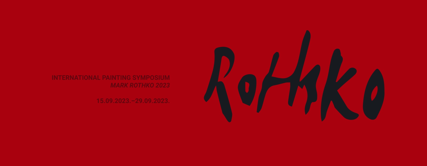 Mark Rothko International Painting Symposium 2023