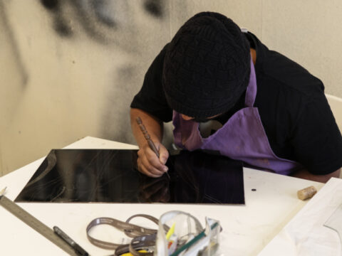 14. Starptautiskais Latgales grafikas simpozijs. Izstādes tapšana 20