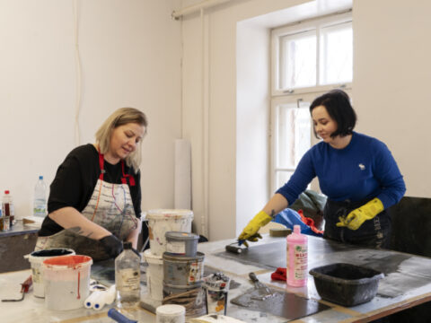 14. Starptautiskais Latgales grafikas simpozijs. Izstādes tapšana 25